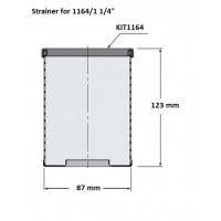 Guidi Stainless steel 316 strainer basket for water strainer- KIT1164 1 1/4 inch